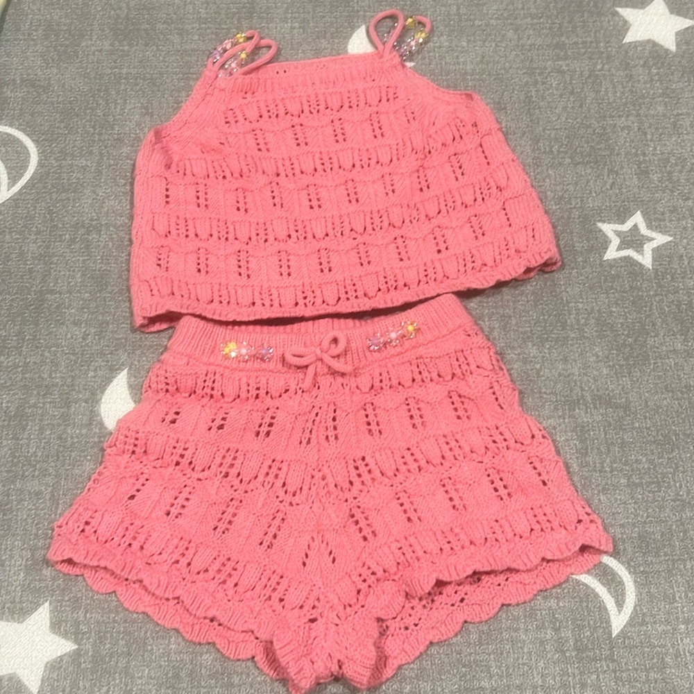 The cutest Zara knit summer set